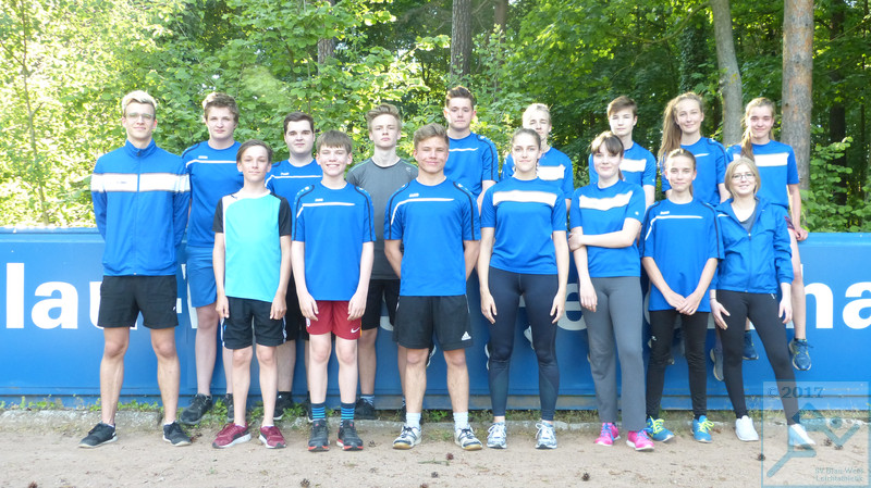 Die Jugend der blau wei&szlig;en Leichtathletik